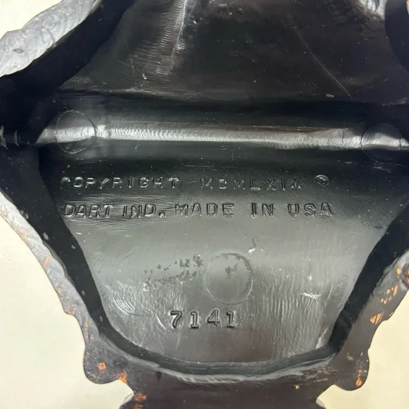 Set of 2 vintage Coppercraft Guild Syroco Cherub wall sconces - Picture 8 of 11